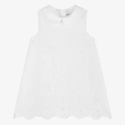 Dolce amp; Gabbana Dresses*Baby Girls White Broderie Anglaise Dress