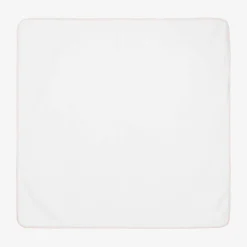 Babidu Towels & Robes*Baby Girls White Cotton Hooded Towel (100cm)
