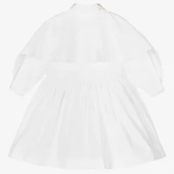 Burberry Dresses*Baby Girls White Cotton Shirt Dress