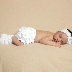 Sarah Louise Underwear|Underwear*Baby Girls White Frilly Pants