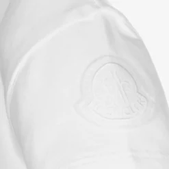 Moncler Enfant Tops*Baby Girls White Logo T-Shirt