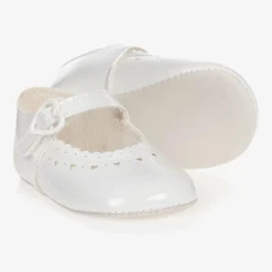 Early Days Pre Walkers|Pre Walkers*Baby Girls White Patent Pre-Walker Shoes