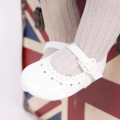 Early Days Pre Walkers|Pre Walkers*Baby Girls White Patent Pre-Walker Shoes