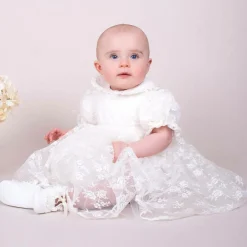 Early Days Pre Walkers|Pre Walkers*Baby Girls White Silk Shoes