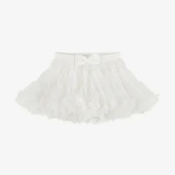 Angels Face Skirts|Skirts*Baby Girls White Tulle Tutu Skirt Snowdrop