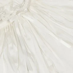 Sarah Louise Dresses*Baby Ivory Silk Dress Set