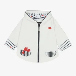 Week-end à la mer Coats & Jackets*Baby White Hooded Rain Cape
