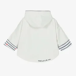 Week-end à la mer Coats & Jackets*Baby White Hooded Rain Cape