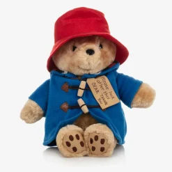 Rainbow Designs Toys*Beige & Blue Paddington Bear Soft Toy (28cm)