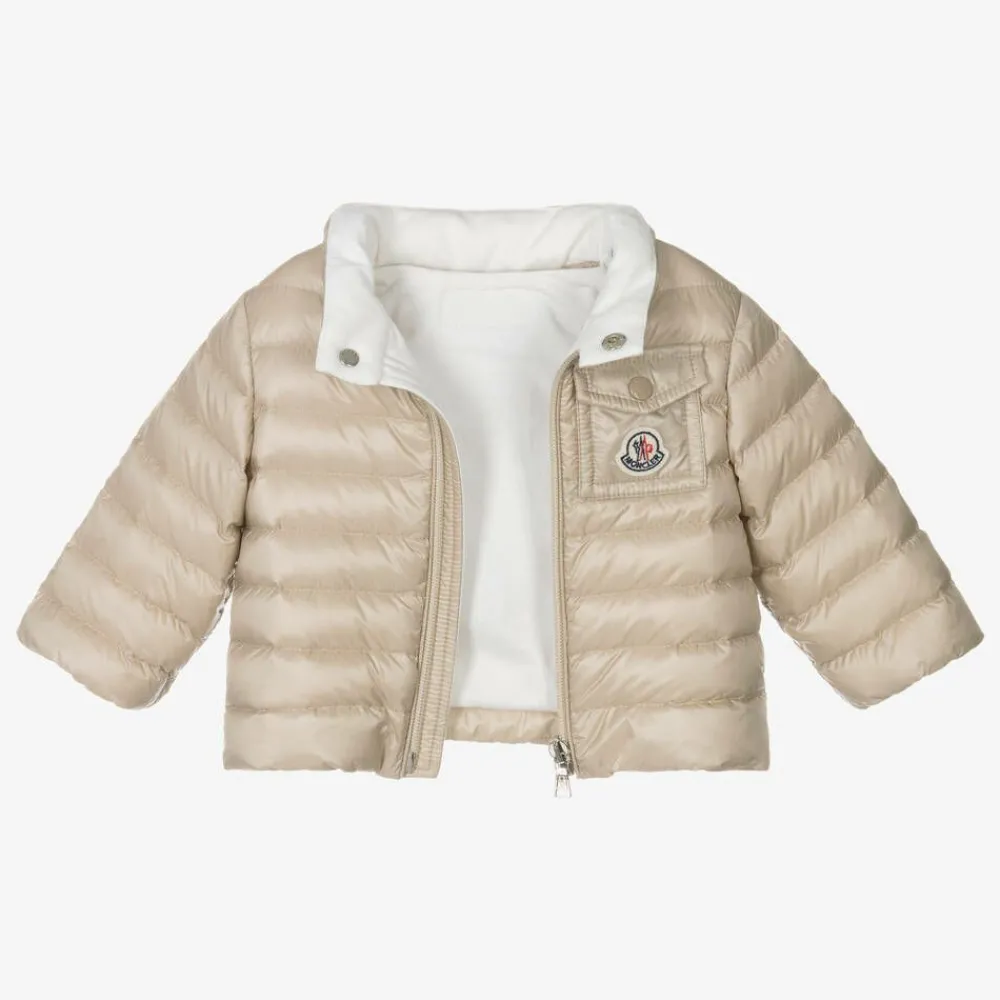 Moncler Enfant Coats & Jackets*Beige Baigal Down Puffer Jacket