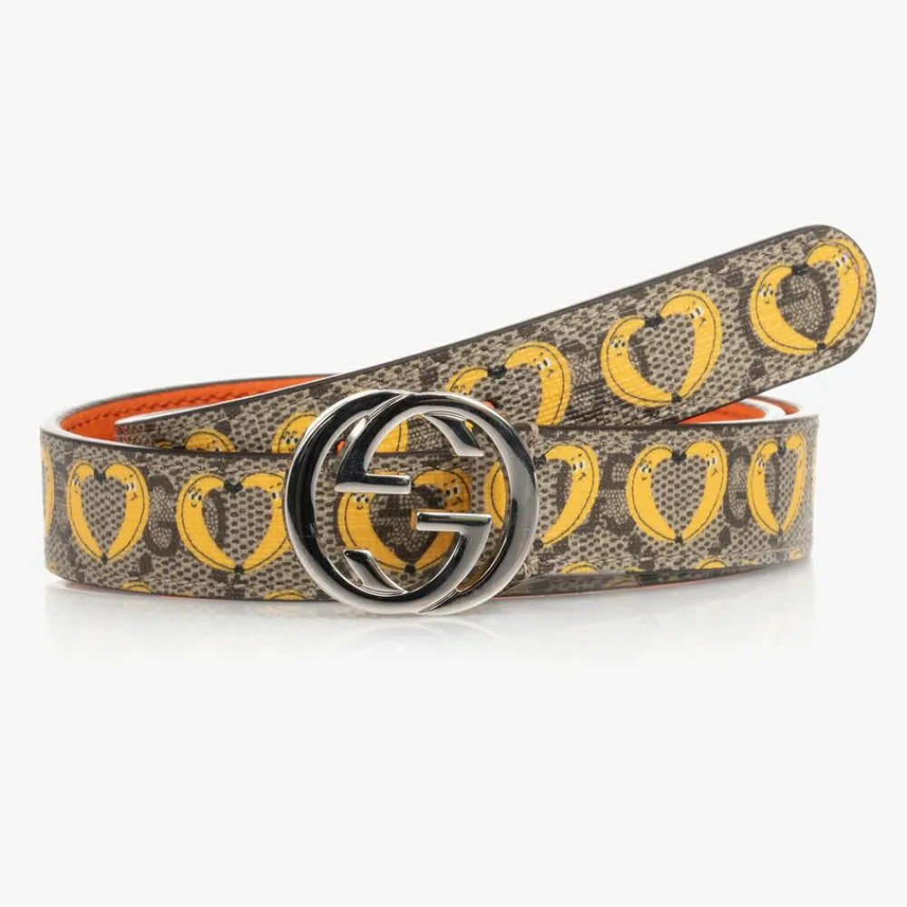 Gucci Clothing Accessories|Clothing Accessories*Beige Banana Print GG Belt