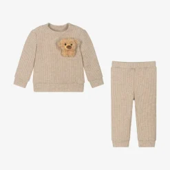 Jamiks Gifts*Beige Bear Viscose Baby Trouser Set