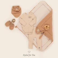 Jamiks Scarves|Scarves*Beige Bouclé Baby Scarf