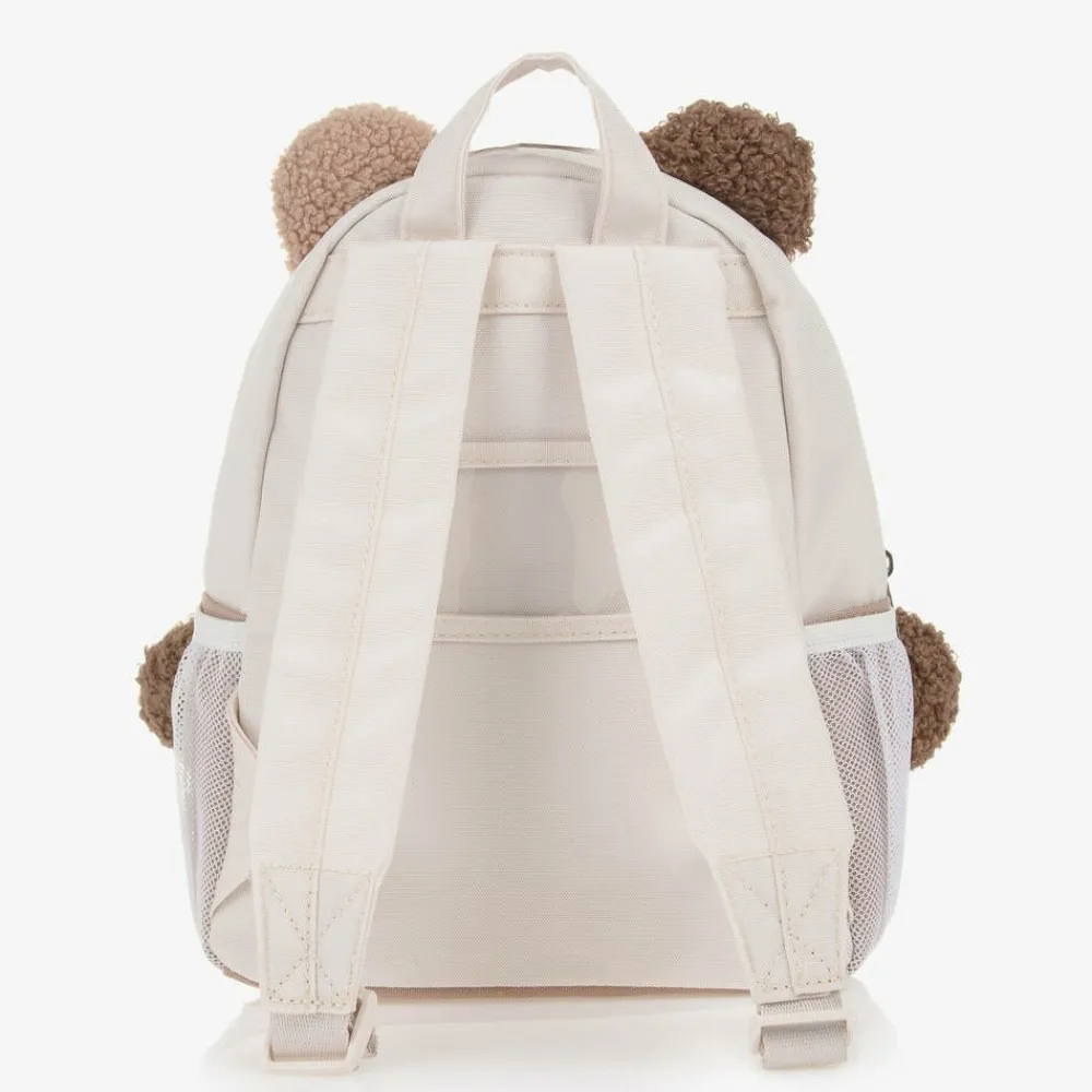 Mayoral Bags*Beige Bouclé Teddy Bear Backpack (25cm)
