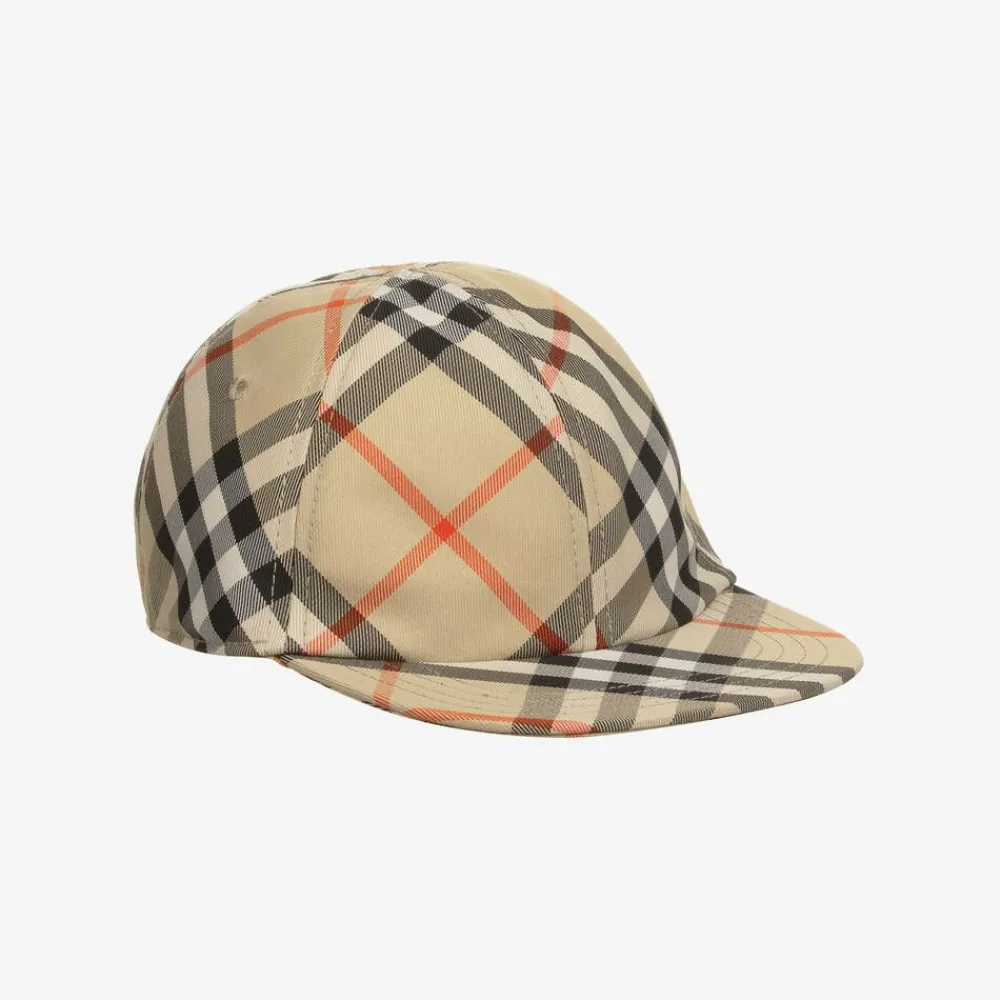 Burberry Hats|Hats*Beige Canvas Check Cap