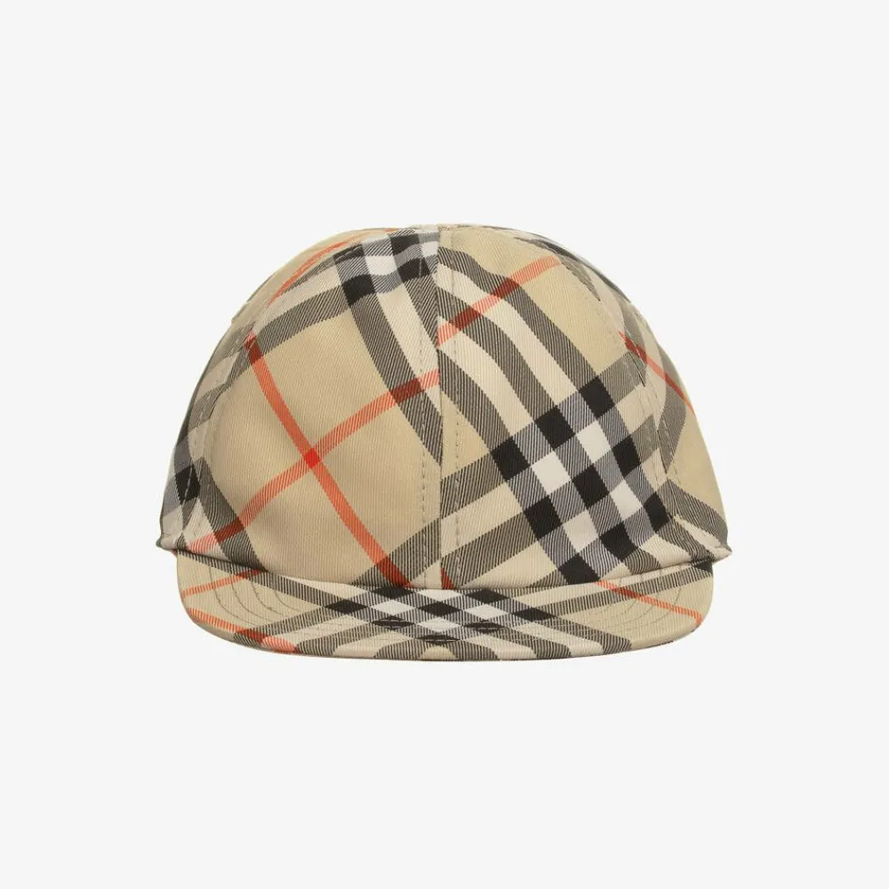 Burberry Hats|Hats*Beige Canvas Check Cap