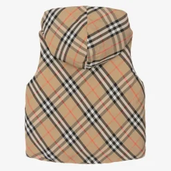 Burberry Coats & Jackets*Beige Check Reversible Down Gilet SandCheck