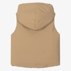 Burberry Coats & Jackets*Beige Check Reversible Down Gilet SandCheck