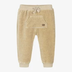 Mayoral Newborn Trousers*Beige Corduroy Baby Joggers