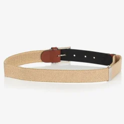 Zaccone Clothing Accessories|Clothing Accessories*Beige Cotton & Leather Belt