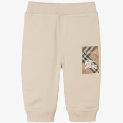 Burberry Trousers|Trousers*Beige Cotton Baby Joggers