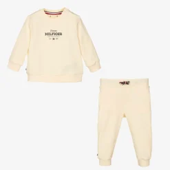 Tommy Hilfiger Tracksuits|Tracksuits*Beige Cotton Baby Tracksuit