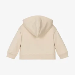 Burberry Tops*Beige Cotton Baby Zip-Up Top Calico