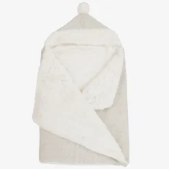 Mayoral Newborn Nests*Beige Cotton Knit Baby Nest (75cm)