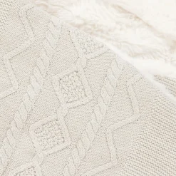 Mayoral Newborn Nests*Beige Cotton Knit Baby Nest (75cm)