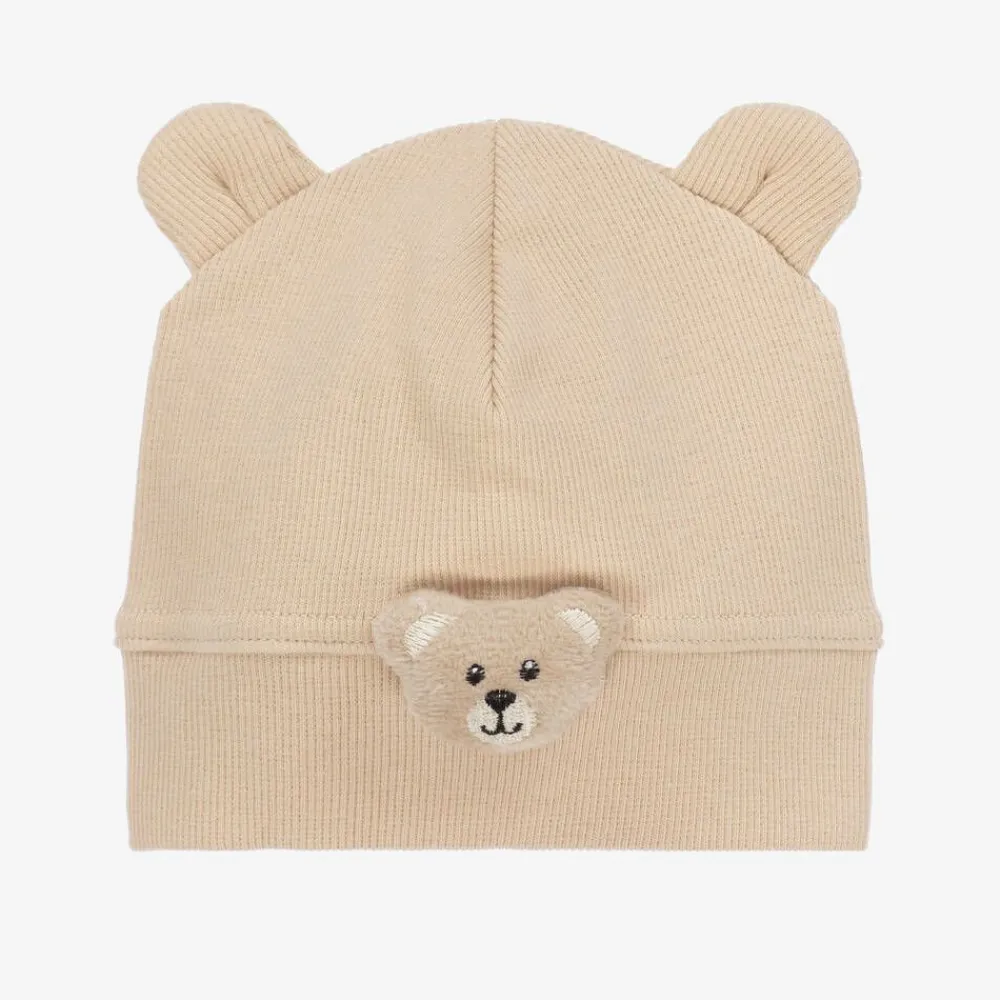 Jamiks Gifts*Beige Cotton Teddy Bear Baby Hat