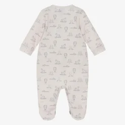 Babidu Babysuits*Beige Cotton Toys Babygrow