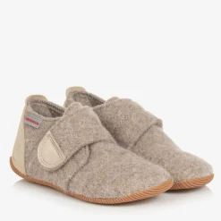 Giesswein Slippers|Slippers*Beige Felted Wool Slippers