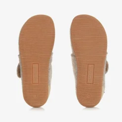 Giesswein Slippers|Slippers*Beige Felted Wool Slippers