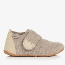 Giesswein Slippers|Slippers*Beige Felted Wool Slippers