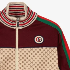 Gucci Tops*Beige GG Zip-Up Jacket