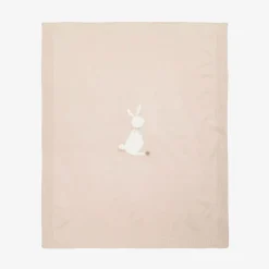 ArtesanÃa Granlei Gifts*Beige Knitted Bunny Blanket (84cm)