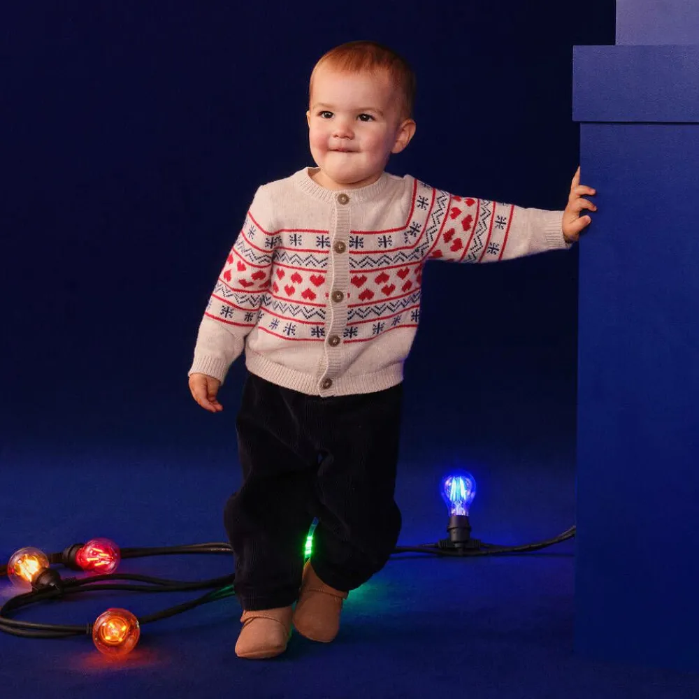 Petit Bateau Tops*Beige Knitted Wool Cardigan