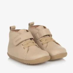 Bobux Step Up First Walkers|First Walkers*Beige Leather First Walker Boots