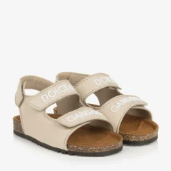 Dolce amp; Gabbana Sandals|Sandals*Beige Leather Sandals