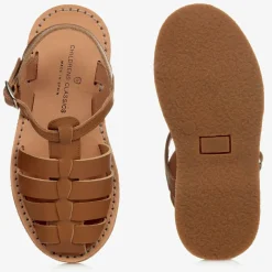 Childrens Classics Sandals*Beige Leather Sandals