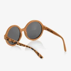 Mini Rodini Clothing Accessories|Clothing Accessories*Beige Leopard Print Round Sunglasses