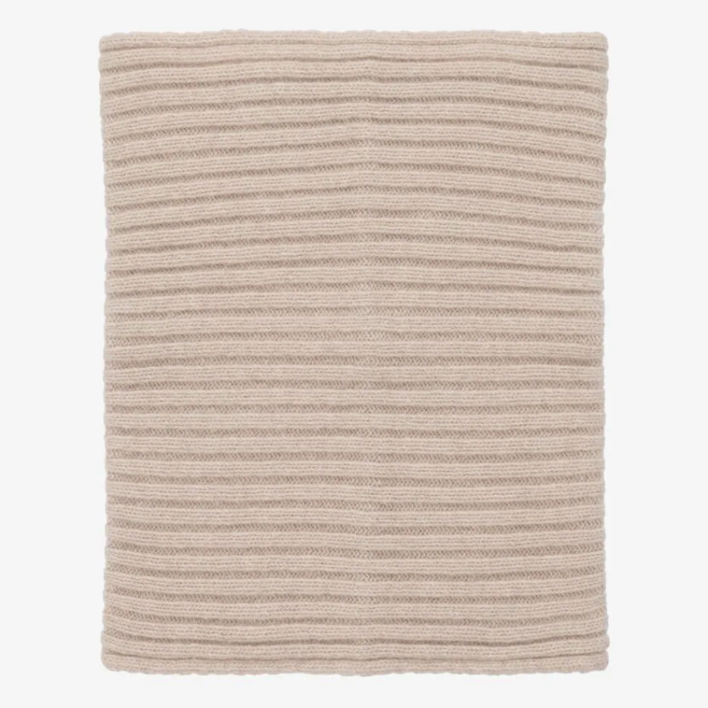 Jamiks Scarves|Scarves*Beige Merino Wool Knitted Snood