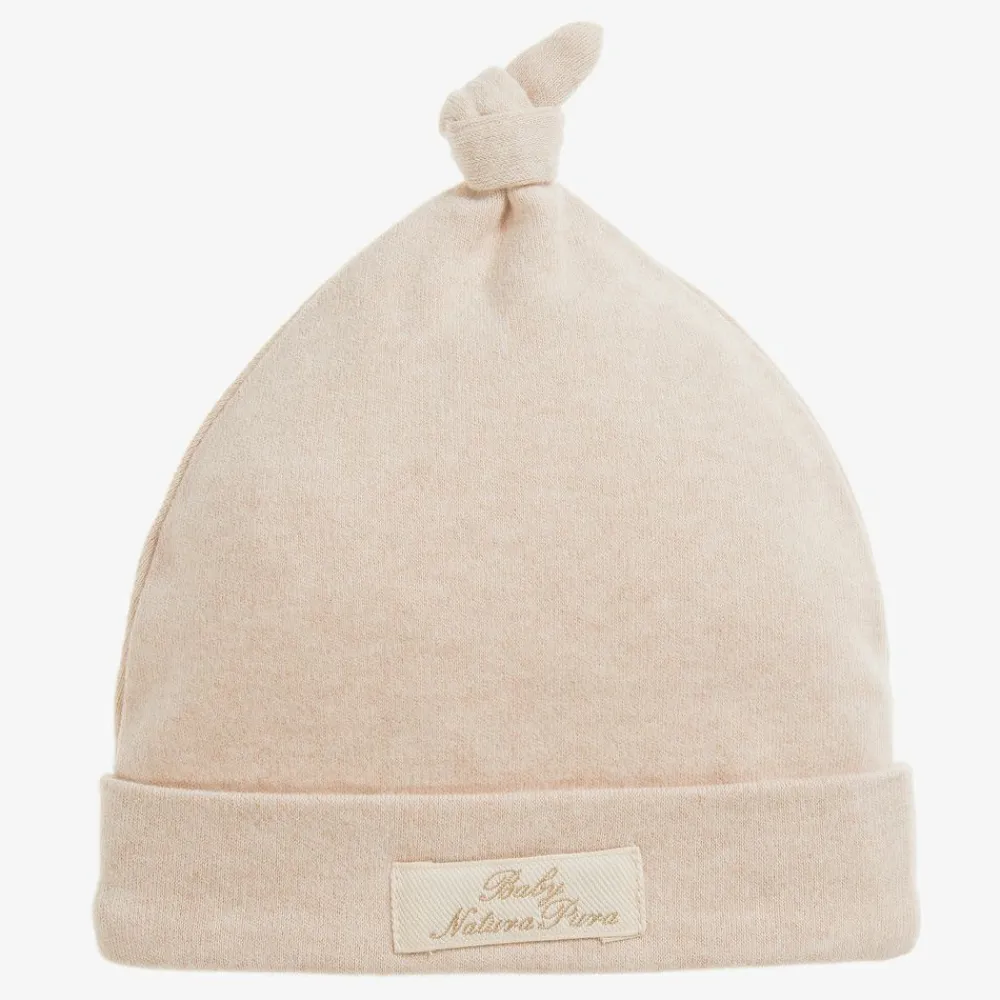 NaturaPura Hats|Hats*Beige Organic Cotton Baby Hat