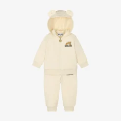 Moschino Baby Tracksuits*Beige Organic Cotton Tracksuit