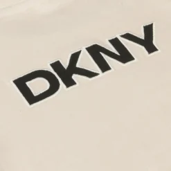 DKNY Tops*Beige Organic Cotton T-Shirt