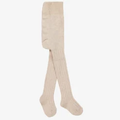 Falke Tights|Tights*Beige Ribbed Cotton Baby Tights