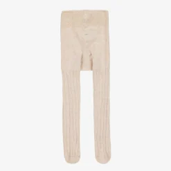 Falke Tights|Tights*Beige Ribbed Cotton Baby Tights