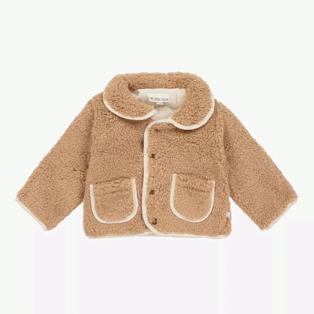The Little Tailor Coats & Jackets|Coats & Jackets*Beige Sherpa Fleece Reversible Quilted Jacket