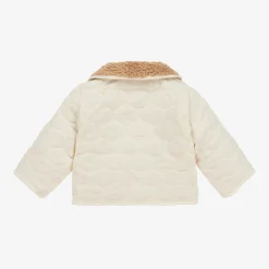 The Little Tailor Coats & Jackets|Coats & Jackets*Beige Sherpa Fleece Reversible Quilted Jacket