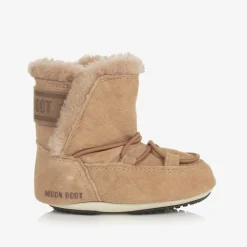 Moon Boot Boots|Boots*Beige Suede Baby s